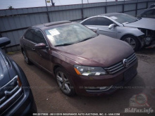 Volkswagen Passat 2012 Maroon 3.6L