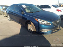 Hyundai Sonata Se 2015 Blue 2.4L