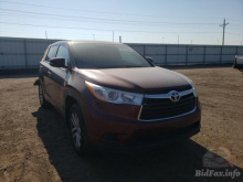 Toyota Highlander Le 2014 Maroon 3.5L 6