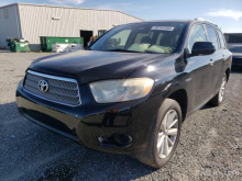 Toyota Highlander Hybrid 2008 Black 3.3L 6