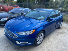 Ford Fusion S 2017 Blue 2.5L 4