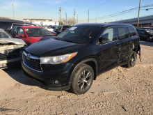 Toyota Highlander Xle 2016 Black 3.5L