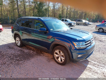 Volkswagen Atlas 3.6L V6 Se 2018 Blue 3.6L