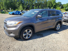 Toyota Highlander Hybrid Limited 2015 Gray 3.5L 