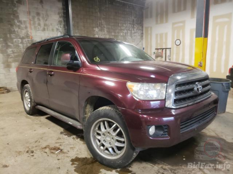 Toyota Sequoia Sr5 2008 Maroon 5.7L 8