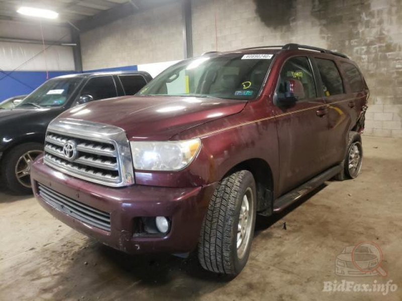 Toyota Sequoia Sr5 2008 Maroon 5.7L 8