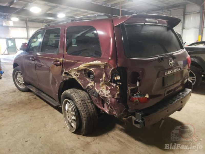 Toyota Sequoia Sr5 2008 Maroon 5.7L 8