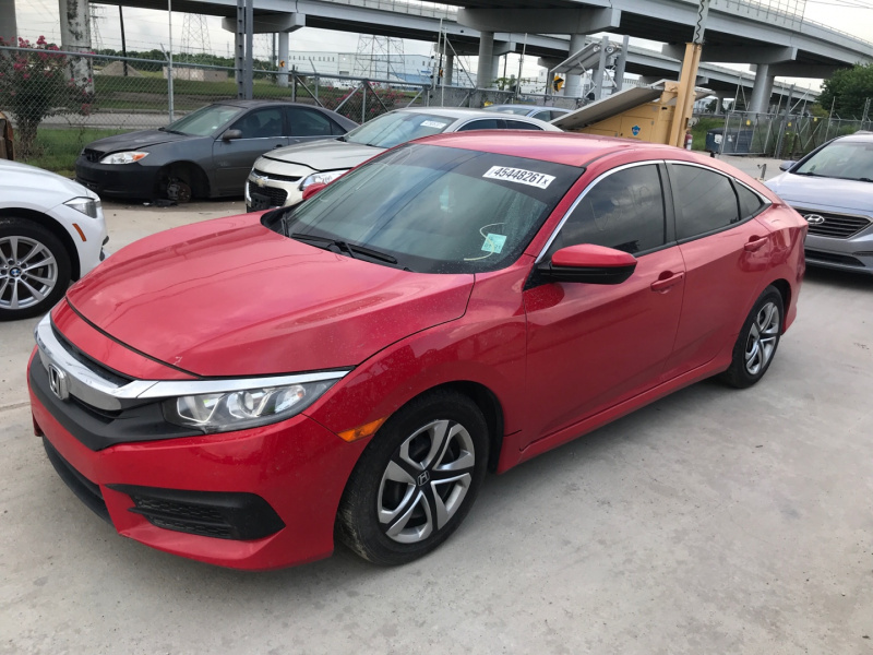 Honda Civic Lx 2018 Red 2.0L 4