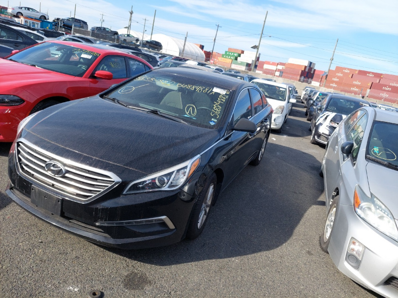 Hyundai Sonata Se 2015 Black 2.4L 4