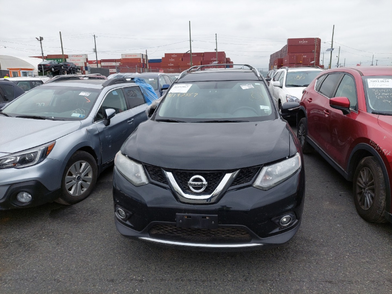 Nissan Rogue Sl 2015 Black 2.5L