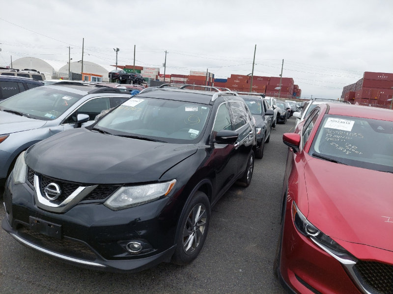 Nissan Rogue Sl 2015 Black 2.5L