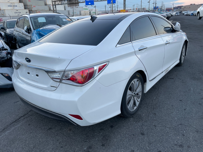  Hyundai Sonata Hybrid 2015 White 2.4L 4