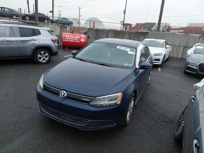 Volkswagen Jetta Hybrid 2013 Blue 1.4L 4