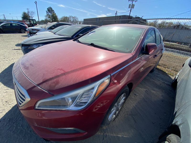  Hyundai Sonata 2.4L Se 2015 Red 2.4L