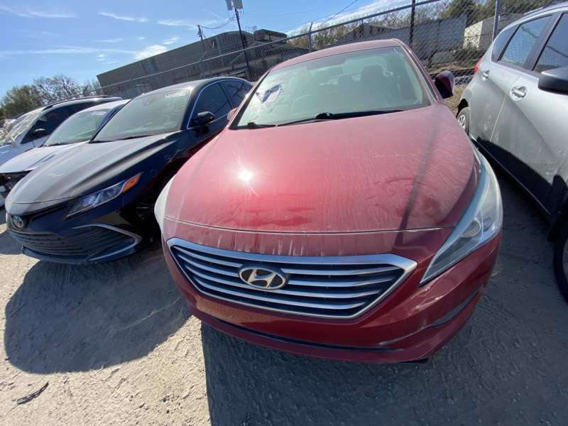  Hyundai Sonata 2.4L Se 2015 Red 2.4L