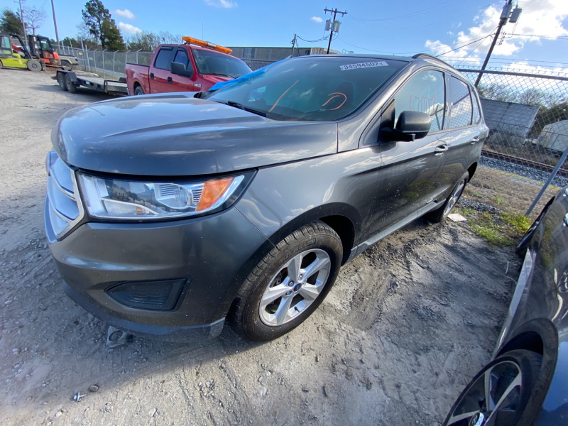 Ford Edge Se 2015 Gray 3.5L