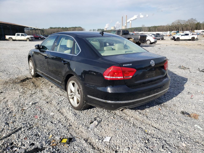 Volkswagen Passat Sel 2012 Black 2.0L