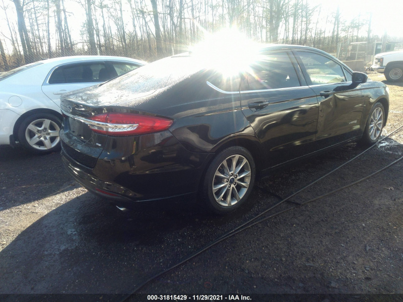 Ford Fusion Hybrid Se 2017 Black 2.0L