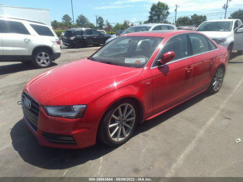 Audi A4 Premium 2015 Red 2.0L