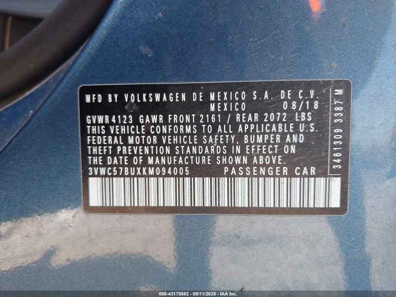 Volkswagen Jetta 1.4T S 2019 Blue 1.4L