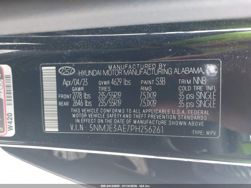 Hyundai Tucson Limited 2023 Black 2.5L