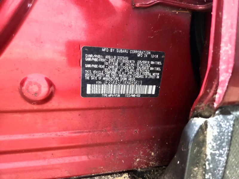 Subaru Forester Limited 2019 Red 2.5L