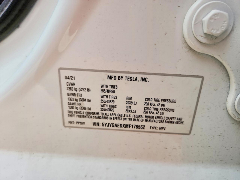 Tesla Model Y 2021 White