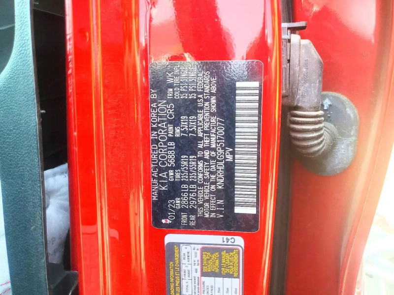 Kia Sorento Ex 2023 Red 1.6L