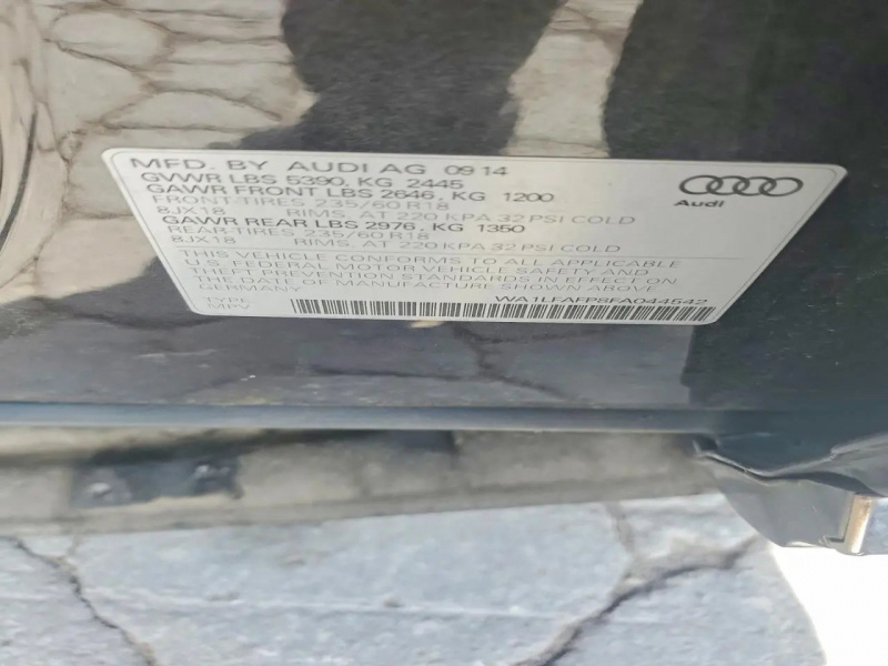 Audi Q5 Premium Plus 2015 Charcoal 2.0L