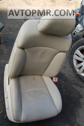 Пассажирское сидение Lexus GS300 GS350 GS430 GS450h 06-07 без airbag, электрическое, кожа бежевая