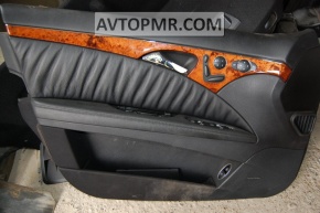 Обшивка двери карточка передняя левая Mercedes W211 черн