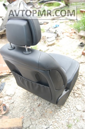 Водительское сидение Mercedes W211 рест, без airbag, кожа черн