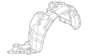 Bara de protecție față stânga Nissan Leaf 11-17 nou OEM original