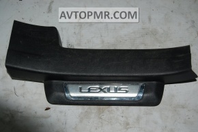 Capacul pragului din spate dreapta pentru Lexus CT200h 11-17, negru cromat.