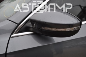 Oglindă laterală stângă VW Passat b8 16-19 USA BSM, semnalizator, grafit