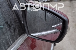 Зеркало боковое правое в сборе Ford C-max MK2 13-18 9 пинов, поворотник, подогрев, бордовое, с крышкой