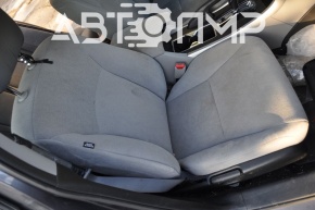 Scaun de pasager pentru Honda Accord 13-17 fără airbag, manual, din catifea gri.