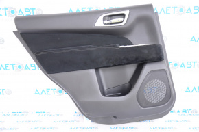 Capacul usii, cartela din spate stanga pentru Nissan Pathfinder 13-20, negru, material textil