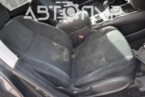 Scaun de pasager Nissan Pathfinder 13-20 fără airbag, manual, velur negru.