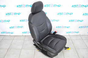 Scaun de pasager Chevrolet Volt 16- fără airbag, piele neagră, cusătură albastră.