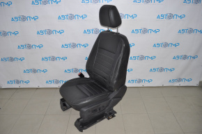 Scaun șofer Ford C-max MK2 13-18 fără airbag, electric, piele neagră.