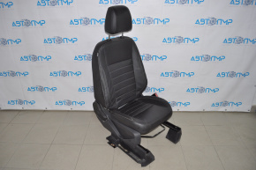 Scaun pasager Ford C-max MK2 13-18 fără airbag, manual, piele neagră