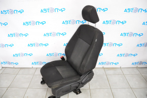 Водительское сидение Ford Focus mk3 15-18 рест, без airbag, механич, тряпка черн