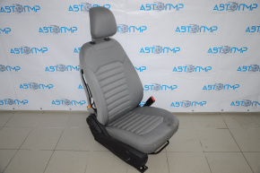 Scaun de pasager Ford Fusion mk5 13-16 fără airbag, manual, material textil gri.