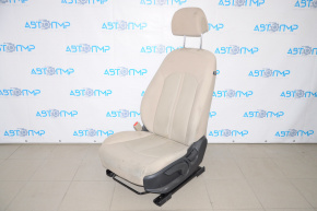 Scaunul șoferului Hyundai Sonata 15-17 fără airbag, manual, material textil bej.