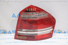 Lampa dreapta Mercedes X164 GL s-a innegrit, cromul trebuie polizat.