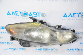 Far dreapta față Nissan Murano z51 09-14, gol halogen, crăpături pe parbriz.