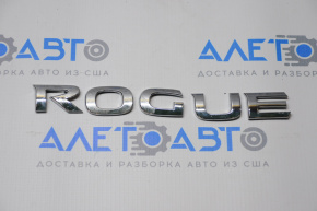 Emblema cu inscripția ROGUE de pe ușa portbagajului Nissan Rogue 14-20