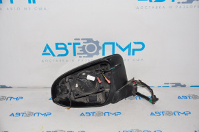 Зеркало боковое левое в сборе Toyota Avalon 13-18 поворотник, синее, моторчик без корпуса и элемента