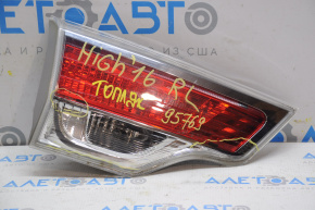 Lampa interioară pentru capacul portbagajului stânga Toyota Highlander 14-16, cromată.